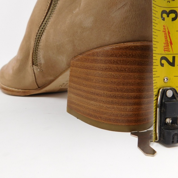 Eileen Fisher Women's Boots Melrose Tan Nubuck Leather Block Heel Booties Size 8 - Picture 14 of 15